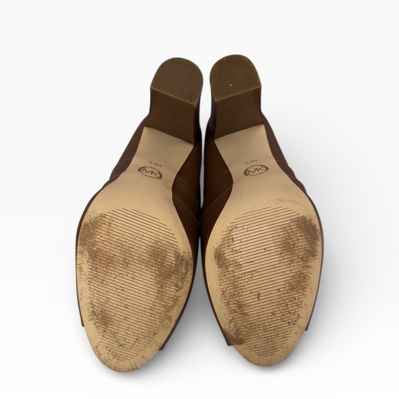 Michael Kors Brown Open-Toe Ankle Bootie - Picture 5 of 7